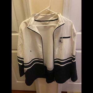 White and Navy Blue Jacket